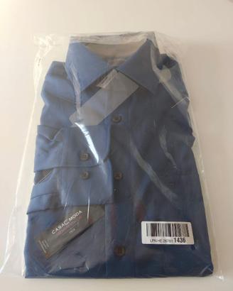 Camicia Casamoda no-stiro blu
