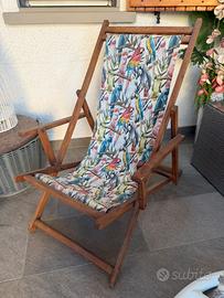 Sedie sdraio vintage in legno rivisitate