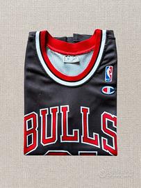 Canotta 90s Nba Champion colore nero e rossa