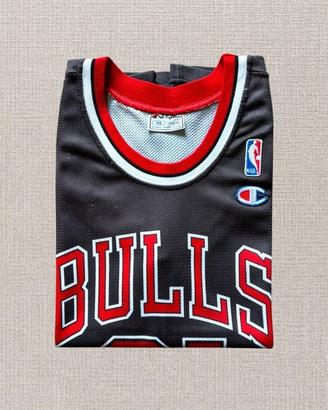 Canotta 90s Nba Champion colore nero e rossa