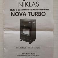 stufa a gas infrarossi termo ventilata Niklas