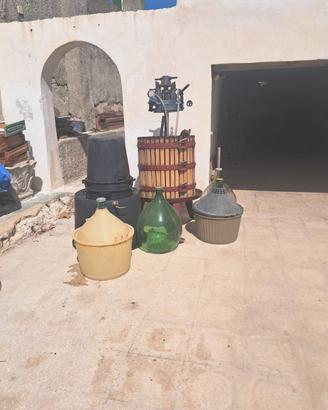 Torchio idraulico per vino
