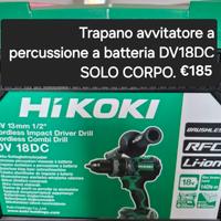 Trapano avvitatore a percussione a batteria DV18DC