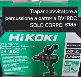 Trapano avvitatore a percussione a batteria DV18DC