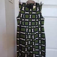 Abito S Max Mara senza maniche con stampa geometri