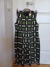 Abito S Max Mara senza maniche con stampa geometri