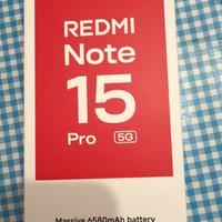 Redmi note  15 pro 12/512