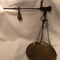 Bilancia stadera monopiatto ottone asta pesetto