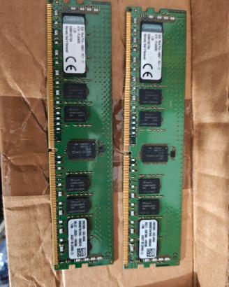 2 moduli memoria ram ddr4 8gb sdram