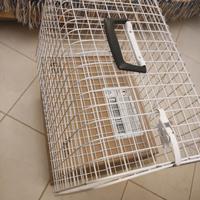trasportino per gatti 30 x 40 in rete metallica 