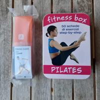 Set banda elastica da fitness e box pilates