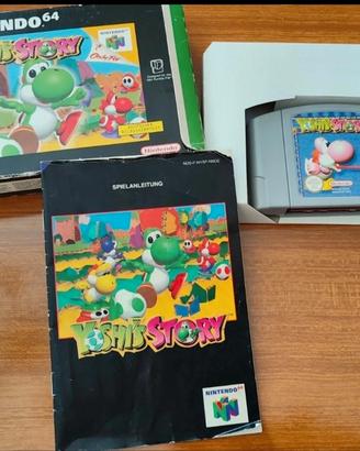 Yoshi's Story N64 custodia e manuale in tedesco