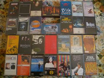 Musicassette Originali Vintage Rock-Pop con Lista