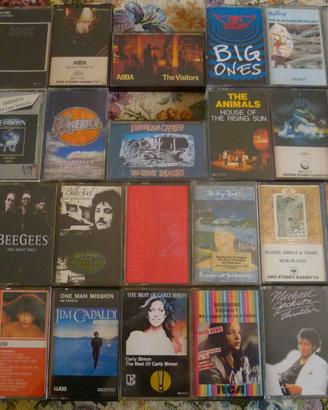 Musicassette Originali Vintage Rock-Pop con Lista