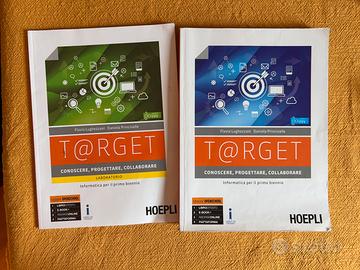 Coppia libri Informatica T@RGET Hoepli