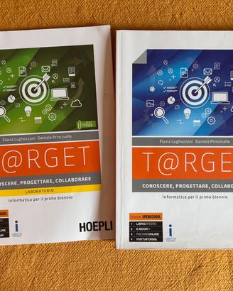 Coppia libri Informatica T@RGET Hoepli