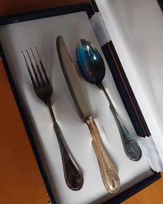 Set Posate Cucchiai Argento 800
