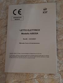 Letto elettrico per disabile