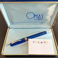 Penna stilografica Omas - Italia ‘90 - Blu 14k