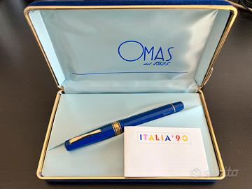 Penna stilografica Omas - Italia ‘90 - Blu 14k