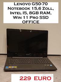 Lenovo G50-70 Notebook Intel I5 8GB RAM  Win 11