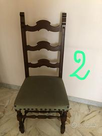 Sedie antiche in legno massello
