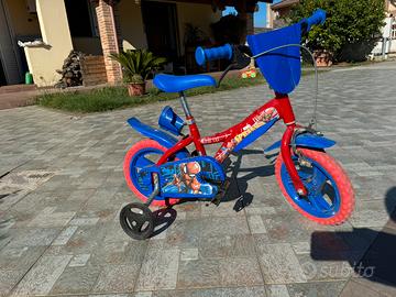 Bicicletta bambino spiderman 12 pollici