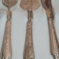 VINTAGE TRIS DESSERT FESTA argento 800