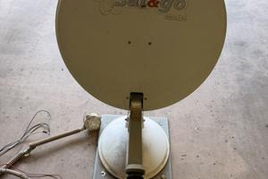 Parabola motorizzata camper