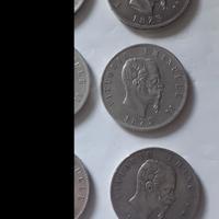 lotto 6 scudoni da 5 lire argento ve2