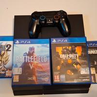 Playstation 4 - 1,5 tb - 4 Giochi - 1 Controller