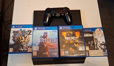 Playstation 4 - 1,5 tb - 4 Giochi - 1 Controller