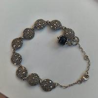 Bracciale argento, con perla in filigrana sarda
