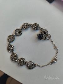 Bracciale argento, con perla in filigrana sarda