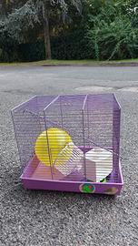 Gabbia per Criceti / Piccoli Roditori con Accessor