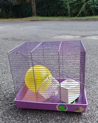 Gabbia per Criceti / Piccoli Roditori con Accessor
