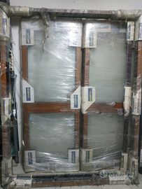 2 infissi serramenti in alluminio e legno, balconi