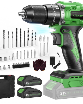 Avvitatore a Batteria 21V, Brushless, 50Nm