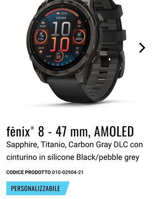 Garmin Fenix 8 Amoled Sapphire 47mm