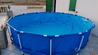 piscina da esterno rotonda Bestway come nuova 