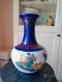 vaso cinese blu