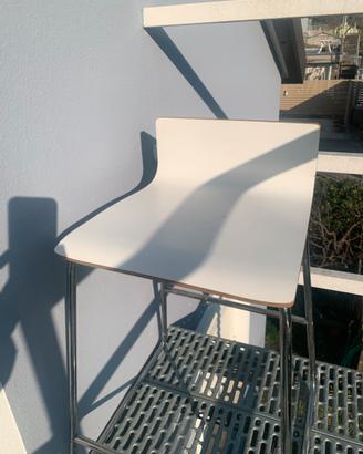 Sgabello bar bianco
