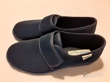 Scarpe di tela estive con velcro e suola in gomma