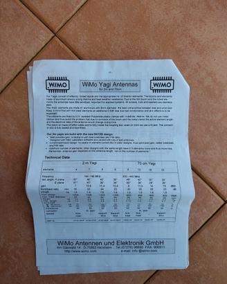 Antenna  Direttiva 9 Elementi 144-146 Mhz