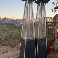 stufa piramidale a gas da esterno