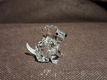 Swarovski cane seduto