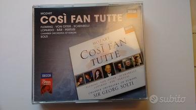 COSI’ FAN TUTTE” di Mozart – 3 CD Decca originali