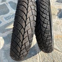 COPPIA DI PNEUMATICI MONTATI su KAWASAKI ER5