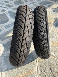COPPIA DI PNEUMATICI MONTATI su KAWASAKI ER5