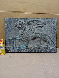 Insegna targa no smaltata Assicurazioni Generali